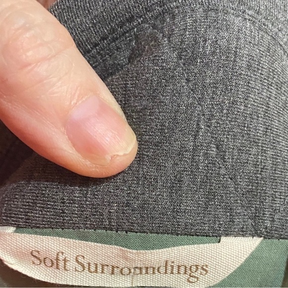 Soft Surroundings Blazer Gray Open Front Jacket Size S - Picture 4 of 8